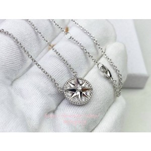 (국내배송 3~4일소요) 디올 Rose des Vents 목걸이 (화이트골드) [99]