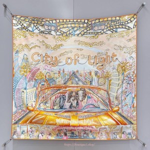 에르메스 신상 City of Light 스카프 90