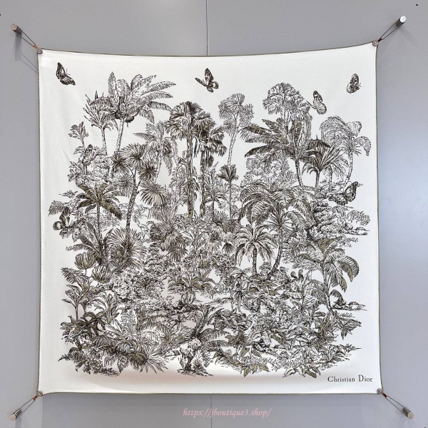 디올 Dioriviera Toile de Jouy Palms 스카프