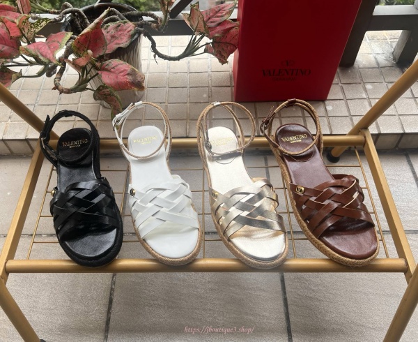발렌티노 웨지 샌들 (4color)
