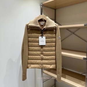 몽클레어 패딩 집업 울 카디건 (3color)