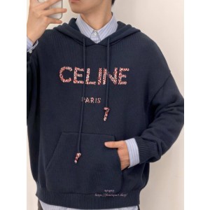 셀린느 남성 후드 니트